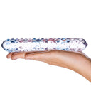 Gläs Purple Rose Nubby Glass Dildo 15.24 cm