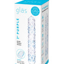 Gläs Purple Rose Nubby Glass Dildo 15.24 cm