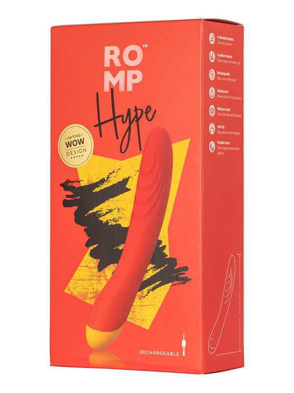 Mini Vibrator G-Spot din Silicon Texturat Romp Hype