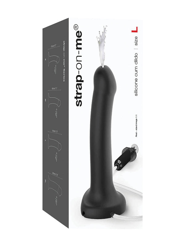 Dildo din Silicon cu Ejaculare și Ventuză Strap-On-Me Cum Large