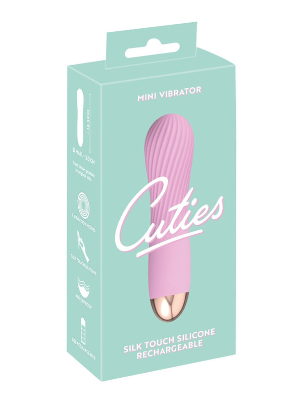 Mini Vibrator Impermeabil din Silicon You2Toys Cuties Swirl Pink