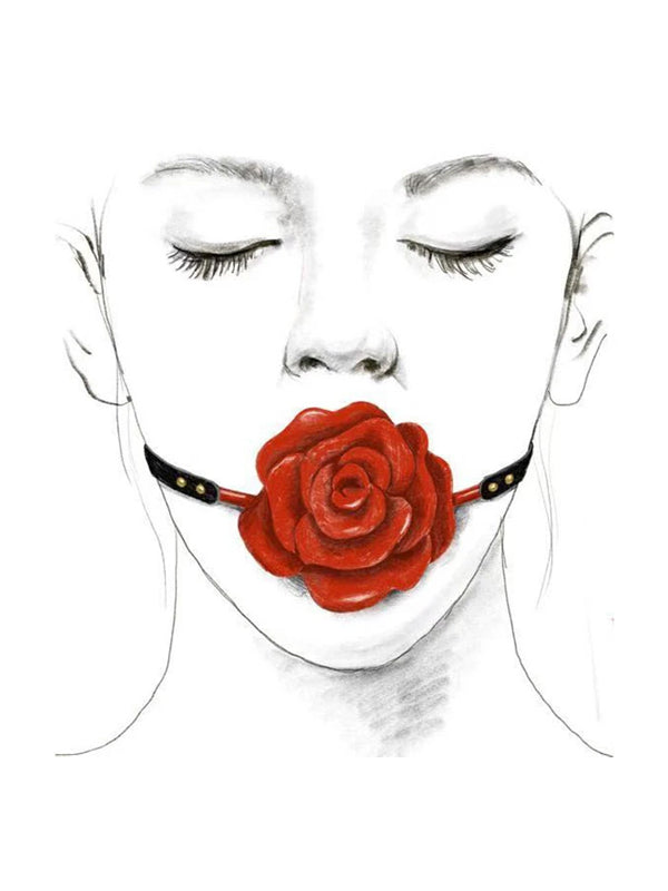 Căluș cu Bilă Trandafir din Silicon ZALO & UPKO Doll Series Rose Ball