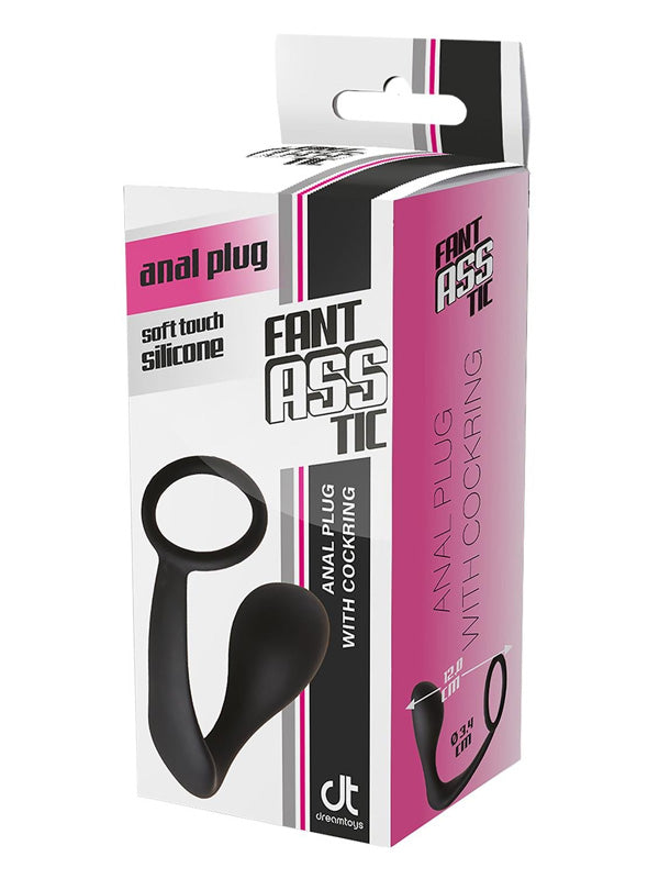 Dop Anal cu Inel pentru Penis Dream Toys Fantasstic