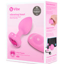 b-Vibe Vibrating Pink Heart Butt Plug – S/M