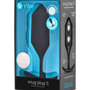 b-Vibe Snug Plug 5 XXL Weighted Silicone Butt Plug Black