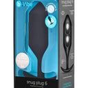 b-Vibe Snug Plug 6 XXXL Weighted Silicone Butt Plug Black