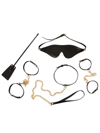 Set Bondage Bad Kitty Black & Gold din 6 Piese