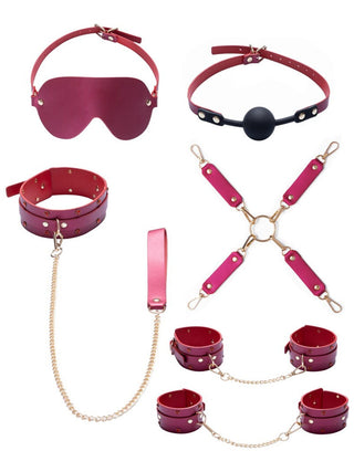 Set Bondage Bad Kitty din 7 Piese Roz