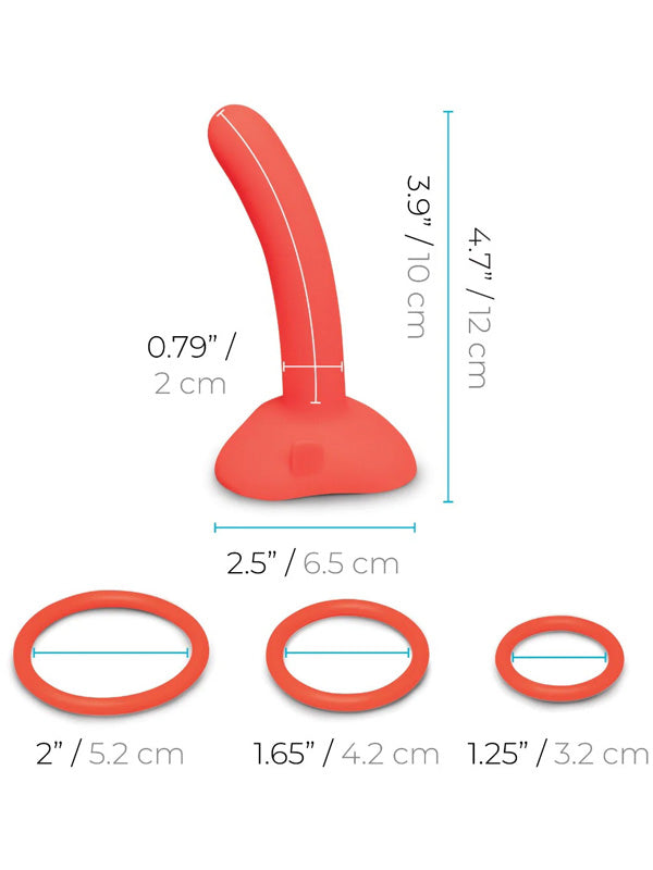 Set Ham Strap-On cu Dildo Peg 12 cm b-Vibe Beginners