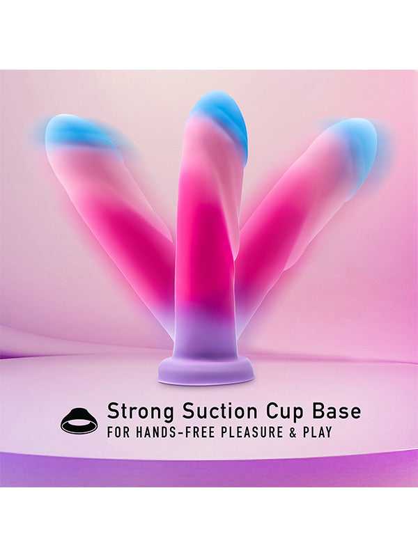 Blush Avant Borealis Dreams Silicone Suction Cup Dildo Cotton Candy 19.7 cm