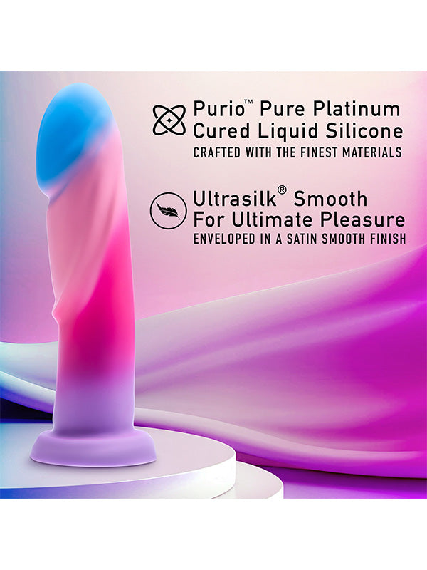 Blush Avant Borealis Dreams Silicone Suction Cup Dildo Cotton Candy 19.7 cm