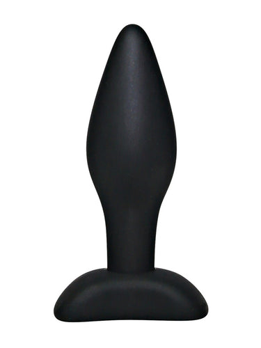 Black Velvets Black Silicone Butt Plug Small