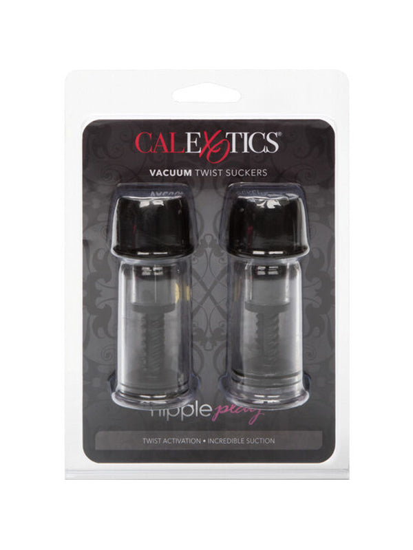 CalExotics Nipple Play Vacuum Twist Suckers Black