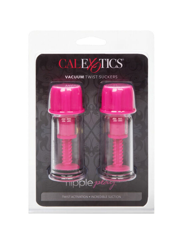 CalExotics Nipple Play Vacuum Twist Suckers Pink