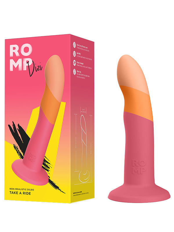 Dildo din Silicon cu Ventuză Romp Dizi 18 cm