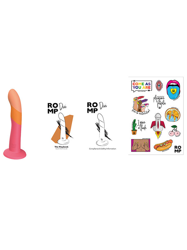 Dildo din Silicon cu Ventuză Romp Dizi 18 cm