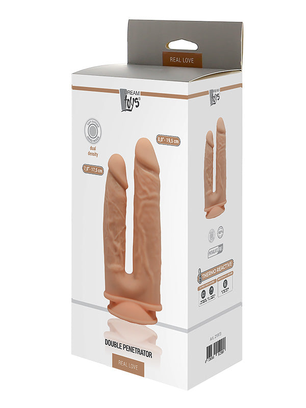 Dream Toys Real Love Dual Density Double Penetrator Dildo Light