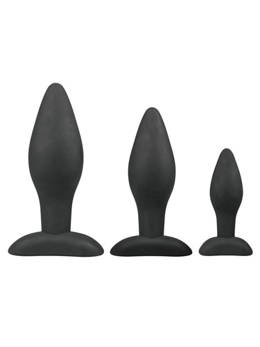 Set de 3 Dopuri Anale din Silicon EasyToys Rocket