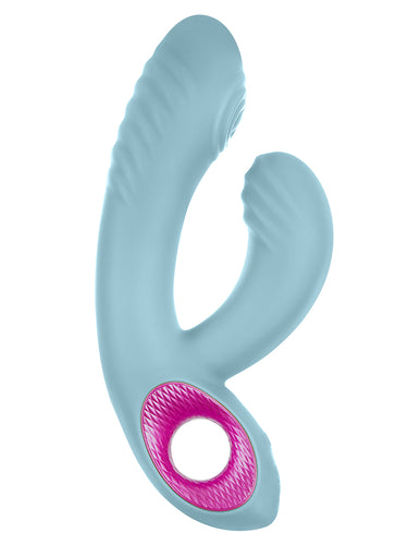 FemmeFunn Cora Thumping Dual Vibrator Light Blue