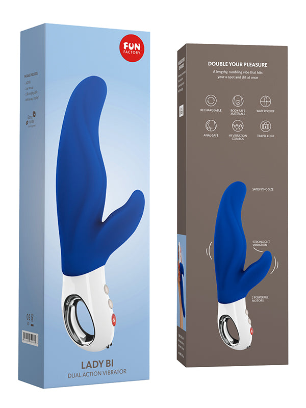 Fun Factory Lady Bi Rabbit Vibrator Ultramarine