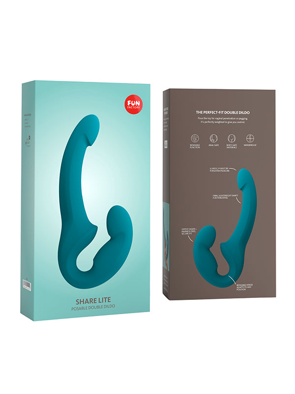 Fun Factory Share Lite Double Dildo Deep Sea Blue