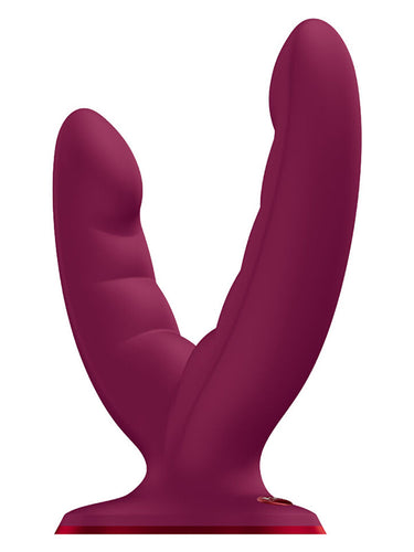 Dildo Dublu din Silicon cu Ventuză Fun Factory Ryde