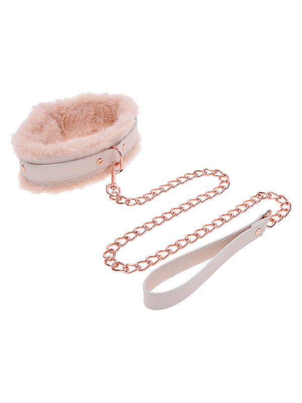 Sportsheets Peaches 'n CreaMe Fur Collar & Leash