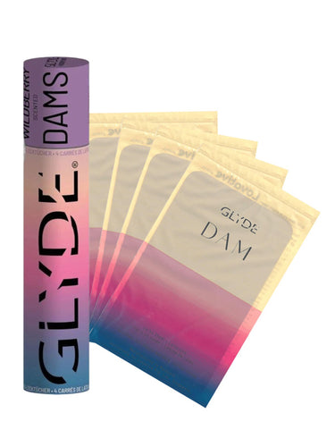 Baraj Dentar Aromat din Latex GLYDE Wildberry 4buc