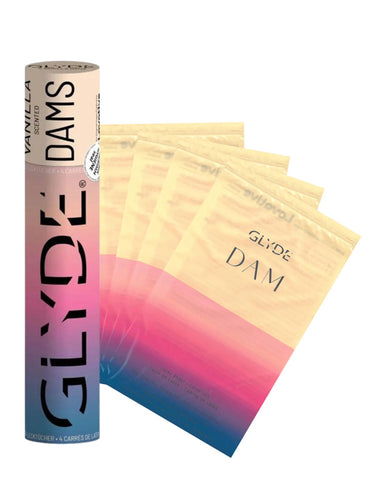 Baraj Dentar Aromat din Latex GLYDE Vanilie 4buc