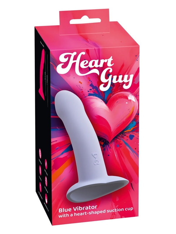 Dildo Vibrator din Silicon You2Toys Heart Guy Blue 17 cm