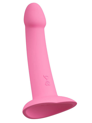 Dildo Vibrator din Silicon You2Toys Heart Guy Pink 19 cm