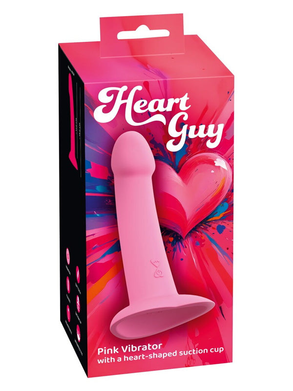 Dildo Vibrator din Silicon You2Toys Heart Guy Pink
