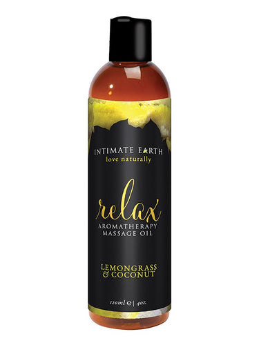 Intimate Earth Relax Lemongrass & Coconut Massage Oil