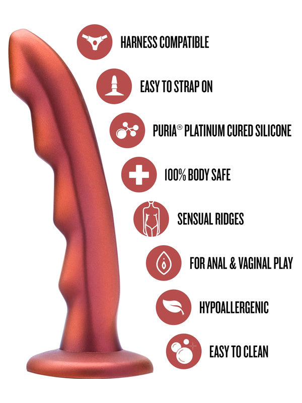 Dildo Blush Temptasia Jealousy Peg Red Rouge 17.8 cm