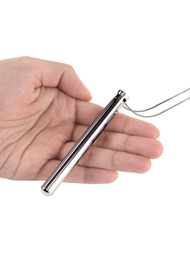 Le Wand Necklace Vibe Stainless Steel Vibrator Silver