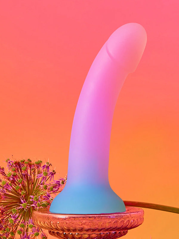 Dildo din Silicon cu Ventuză Love to Love Dildolls Utopia Blue and Pink