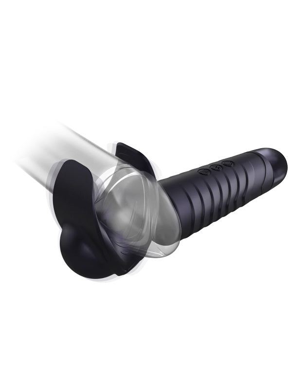 Stimulator cu Vibrații pentru Penis Manwan Man.Wand Evo Black Plum