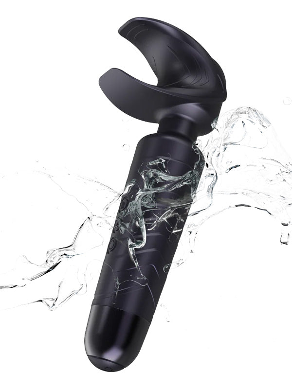 Stimulator cu Vibrații pentru Penis Manwan Man.Wand Evo Black Plum