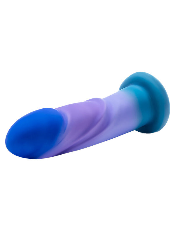 Blush Avant Midnight Rendezvous Silicone Suction Cup Dildo Ocean Blue 19.7 cm