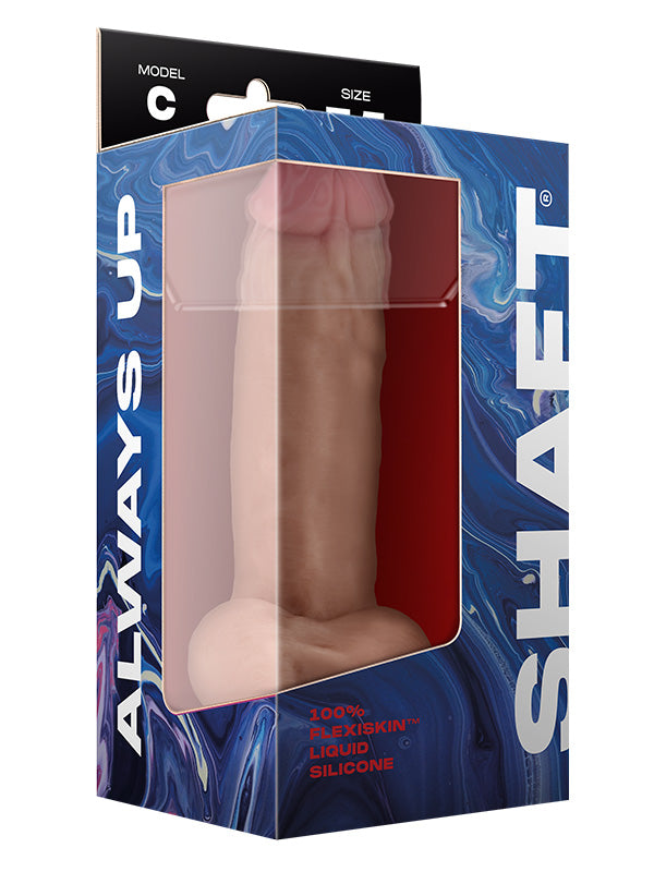 Dildo din Silicon cu Testicule Shaft Model C 19 cm Pine