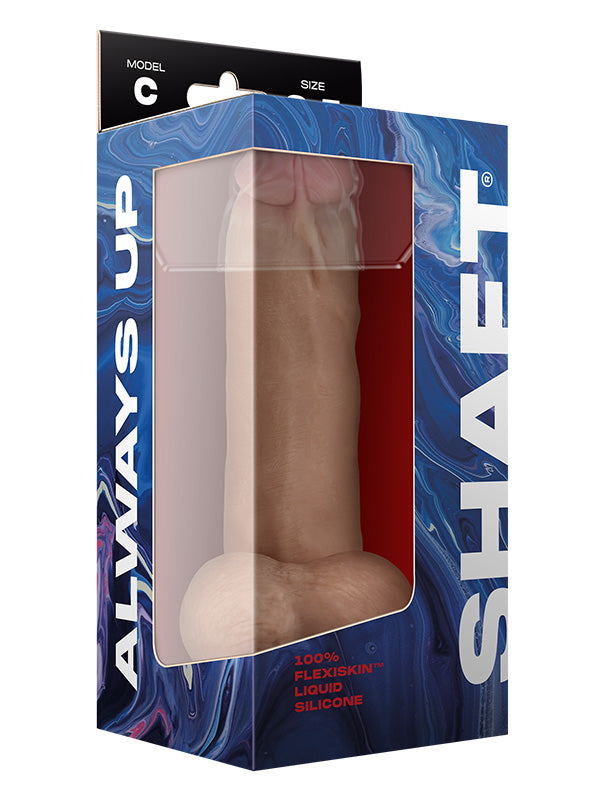 Dildo din Silicon cu Testicule Shaft Model C 21.5 cm Pine