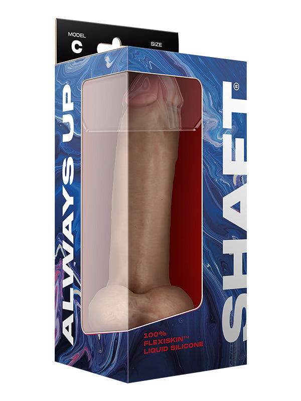 Dildo din Silicon cu Testicule Shaft Model C 24.1 cm Pine