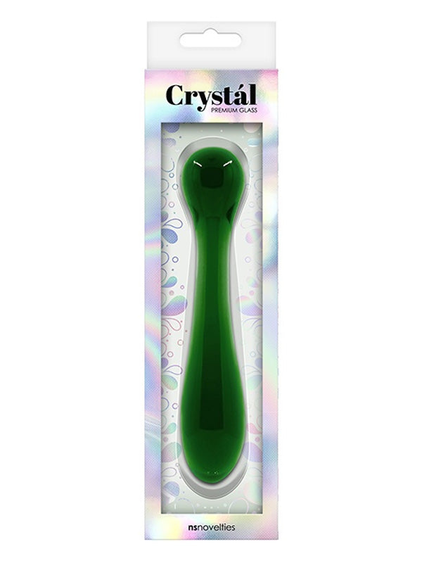 Dildo din Sticlă NS Novelties Crystal Pleasure Wand Verde