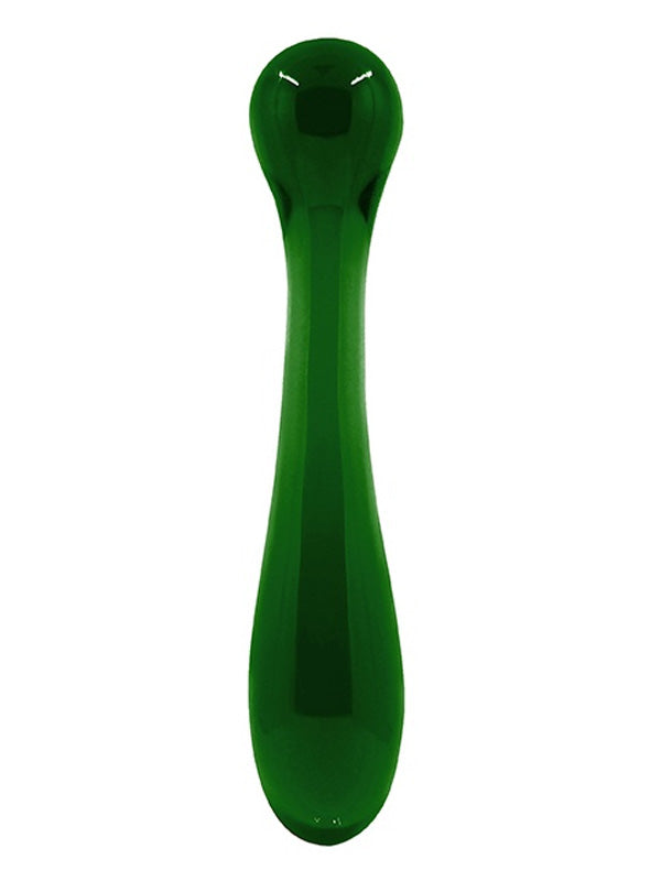 Dildo din Sticlă NS Novelties Crystal Pleasure Wand Verde