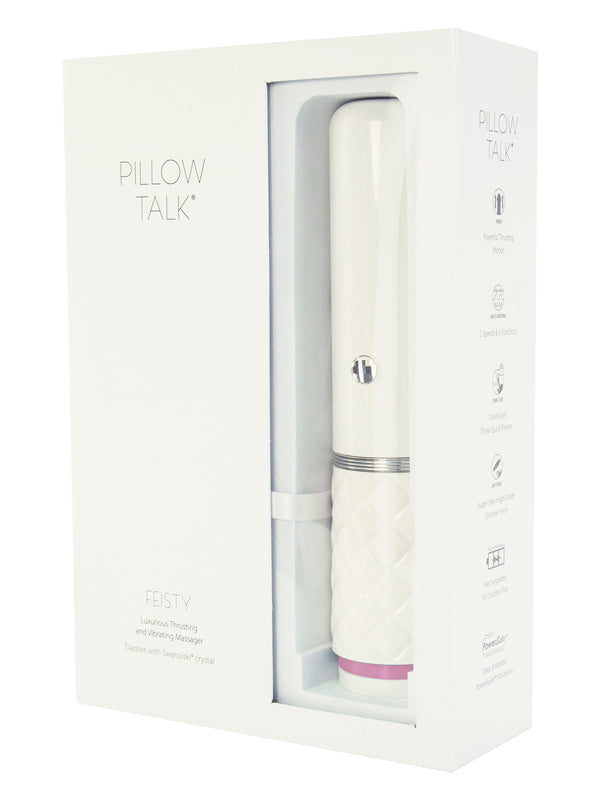 Vibrator Penetrativ Texturat cu Cristal Swarovski Pillow Talk Feisty