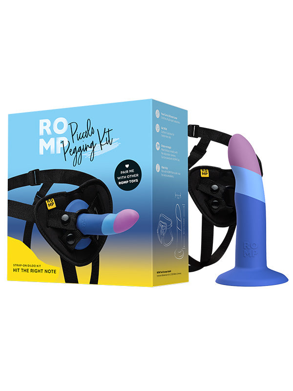 Set Romp Piccolo Pegging Kit cu Dildo din Silicon