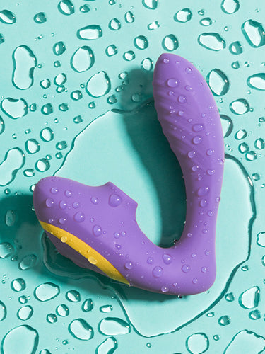 Vibrator din Silicon cu Dublă Stimulare Romp Reverb Pleasure Air