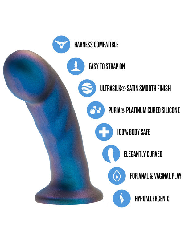 Dildo Blush Temptasia Rebellion Peg Blue Erotic 14.6 cm
