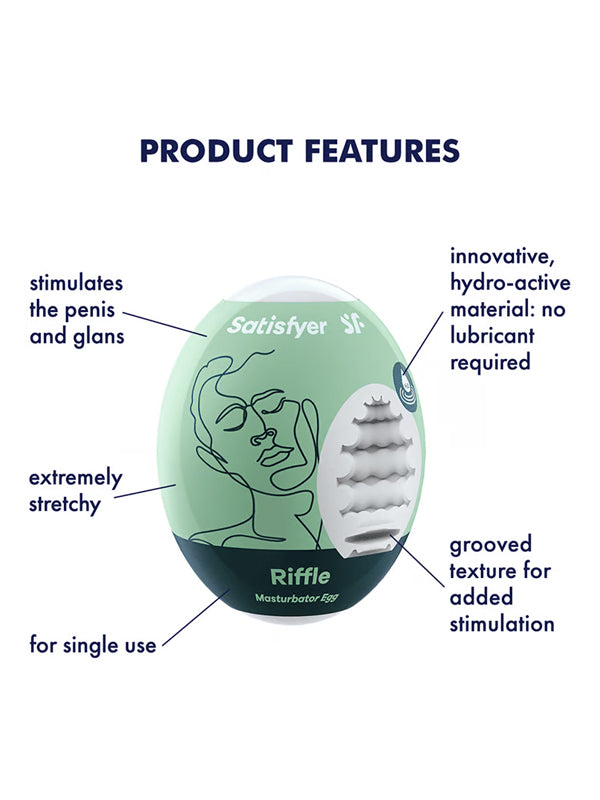 Masturbator Compact Satisfyer Egg - Riffle