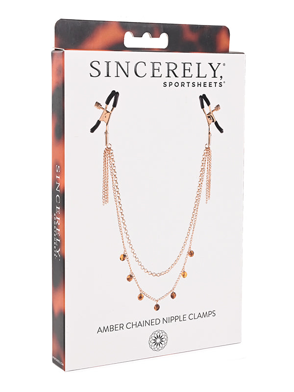 CLEME PENTRU SFÂRCURI AMBER CHAINED